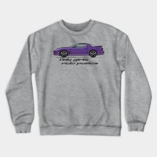 Only Girls Ride Ponies - purple Crewneck Sweatshirt